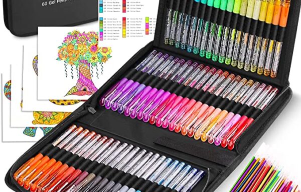 Soucolor Glitter Gel Pens for Adult Coloring Books